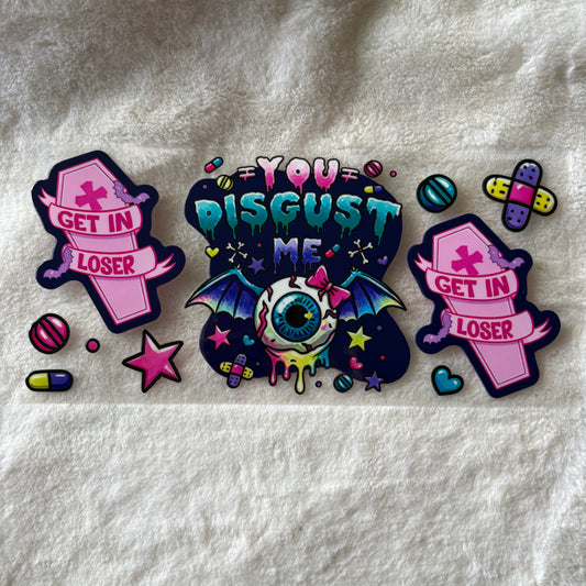 16oz UV DTF Wrap (Double Sided) | Ready To Ship | Cutesy Spooky 2
