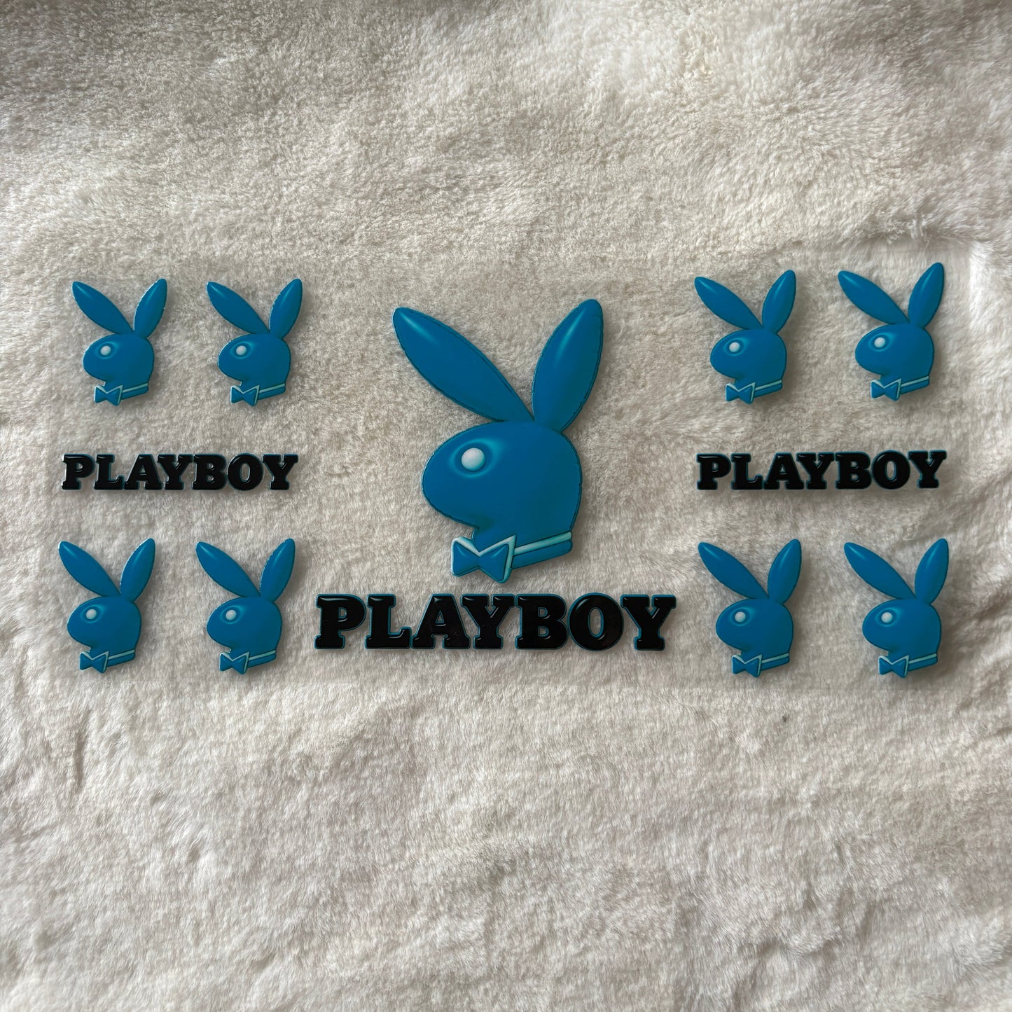 16oz UV DTF Wrap (Double Sided) | Ready To Ship | PBoy Blue Bunny