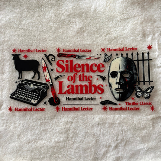 16oz UV DTF Wrap (Double Sided) | Ready To Ship | Silence Horror Movie