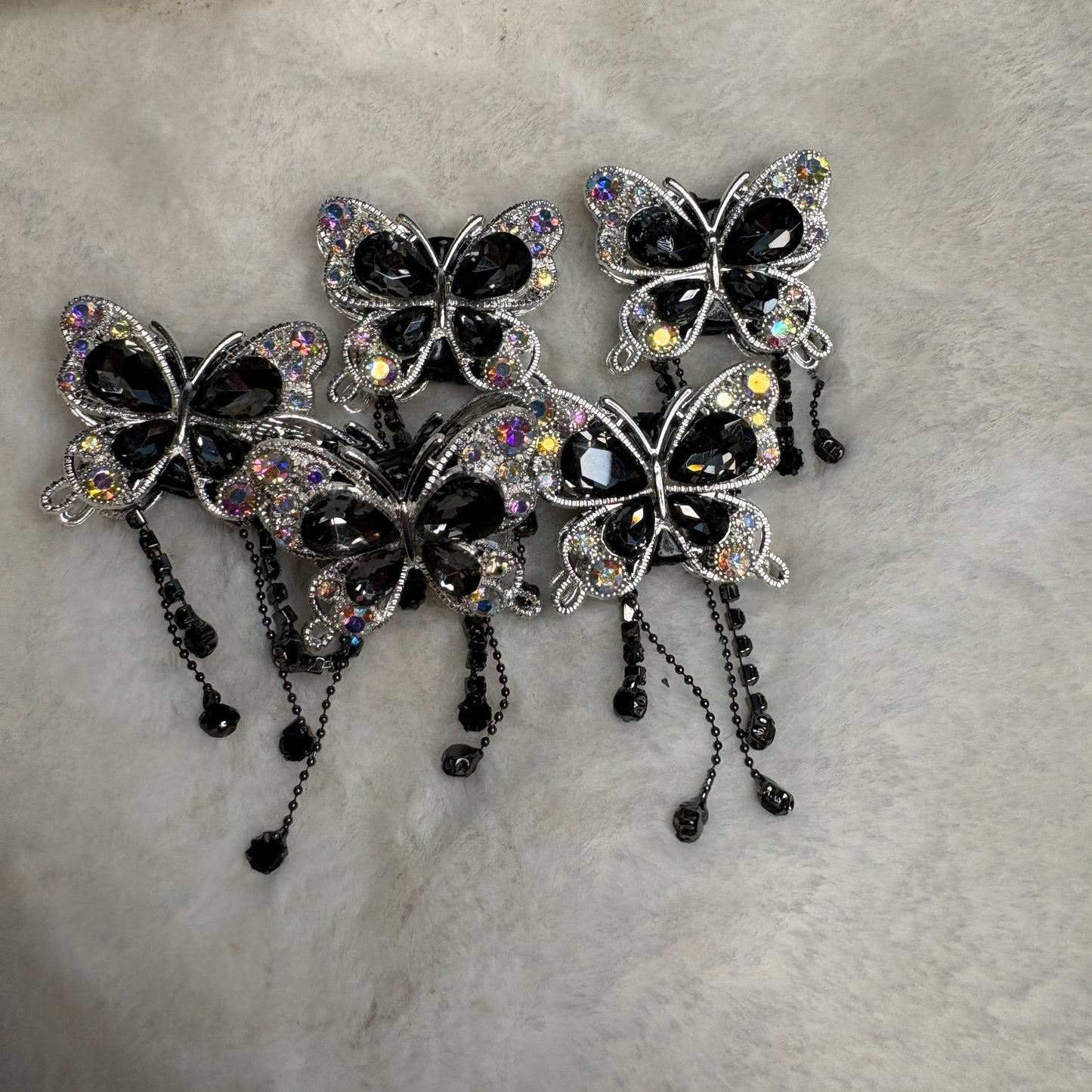 Butterfly Fancy Alloy Clay Beads with Rhinestones and Pendants Chains | 34MM by 40MM (1pc)