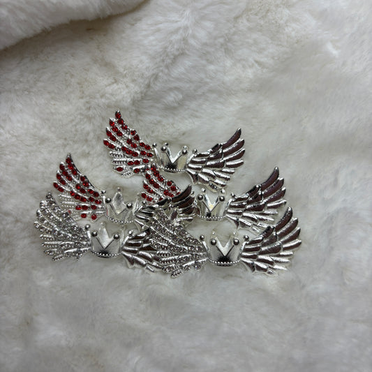 Alloy Rhinestone Wings Spacer/Bead Cap (1pc)