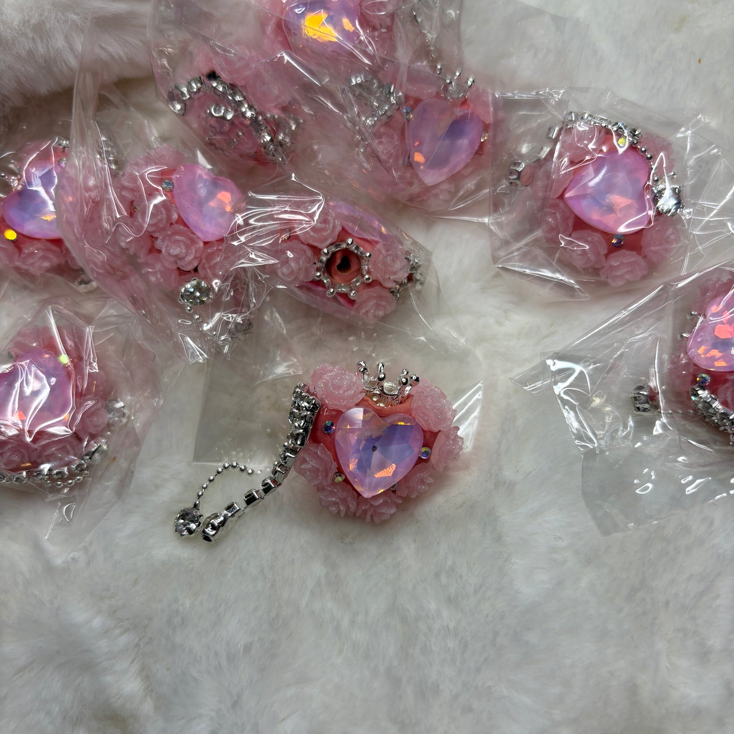 Fancy Heart Bead Tassle