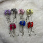 Fancy Bow Bead w/ Tassels (1pc)