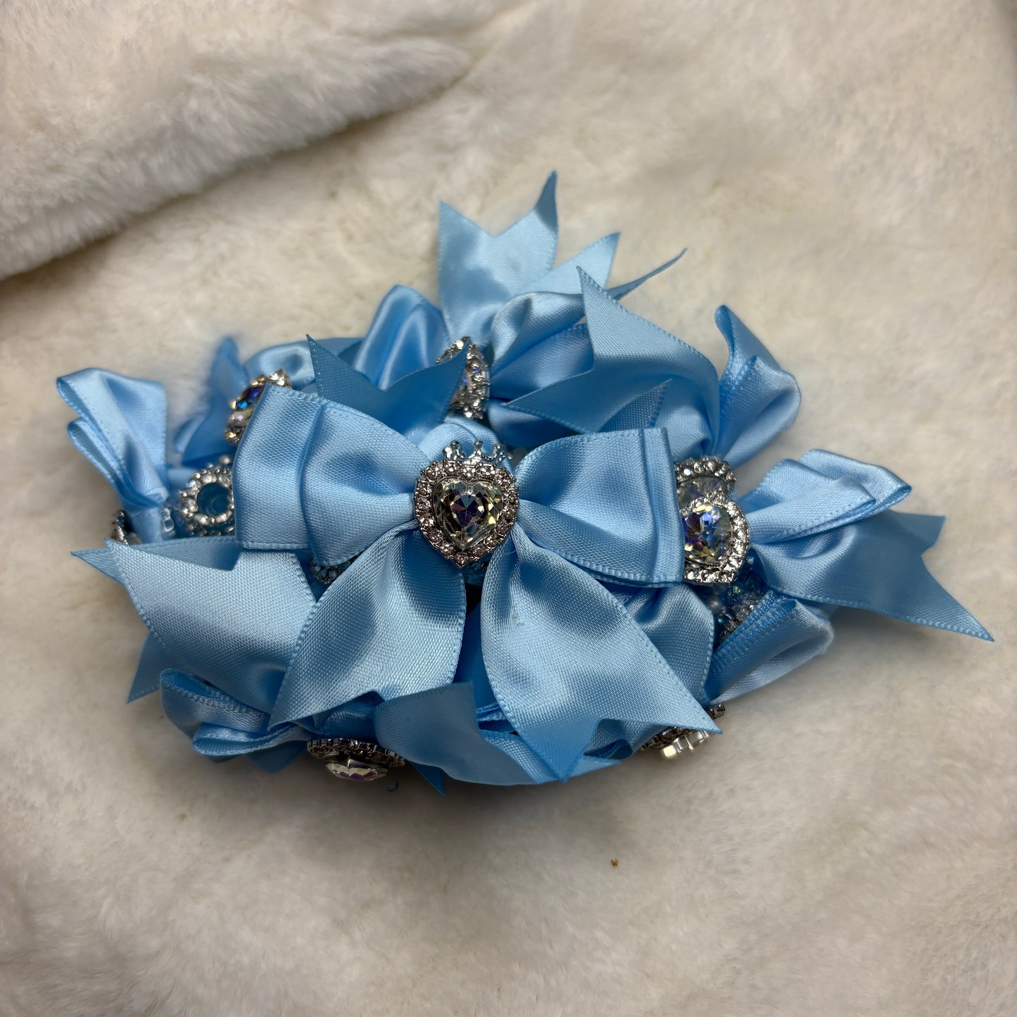 Fancy Bow Bead Heart Gem (1pcs)