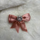 Fancy Bow Bead Heart Gem (1pcs)