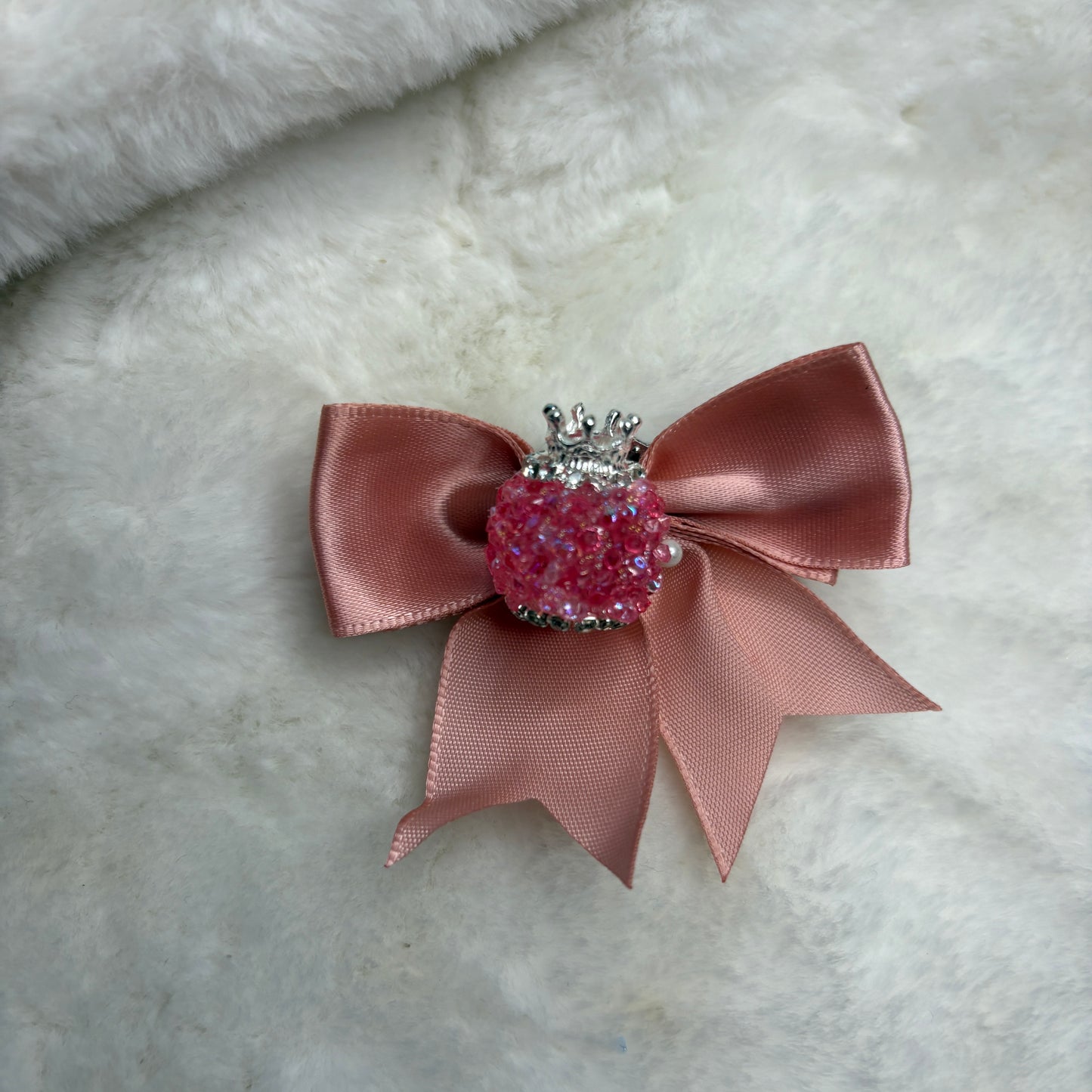 Fancy Bow Bead Heart Gem (1pcs)