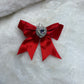Fancy Bow Bead Heart Gem (1pcs)