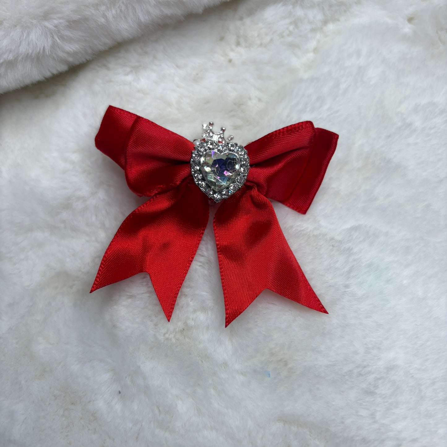 Fancy Bow Bead Heart Gem (1pcs)
