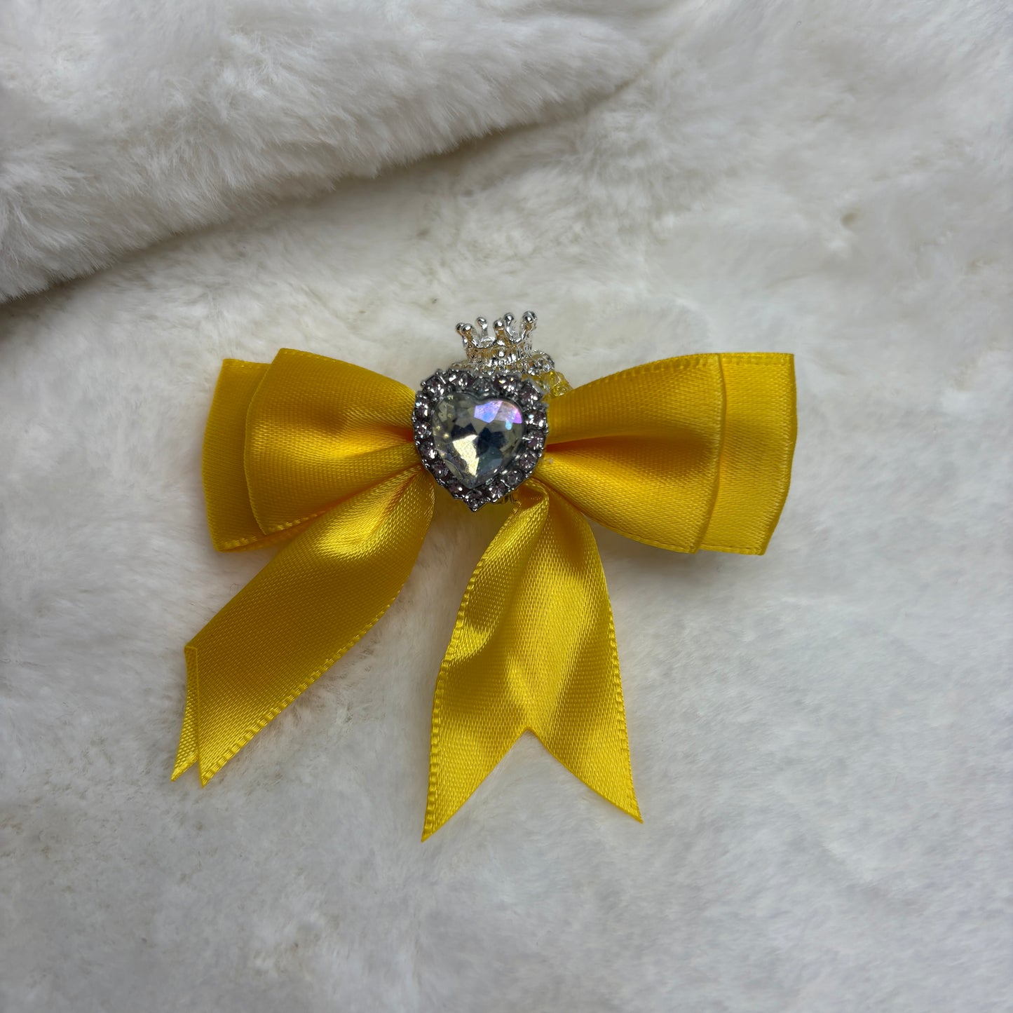 Fancy Bow Bead Heart Gem (1pcs)