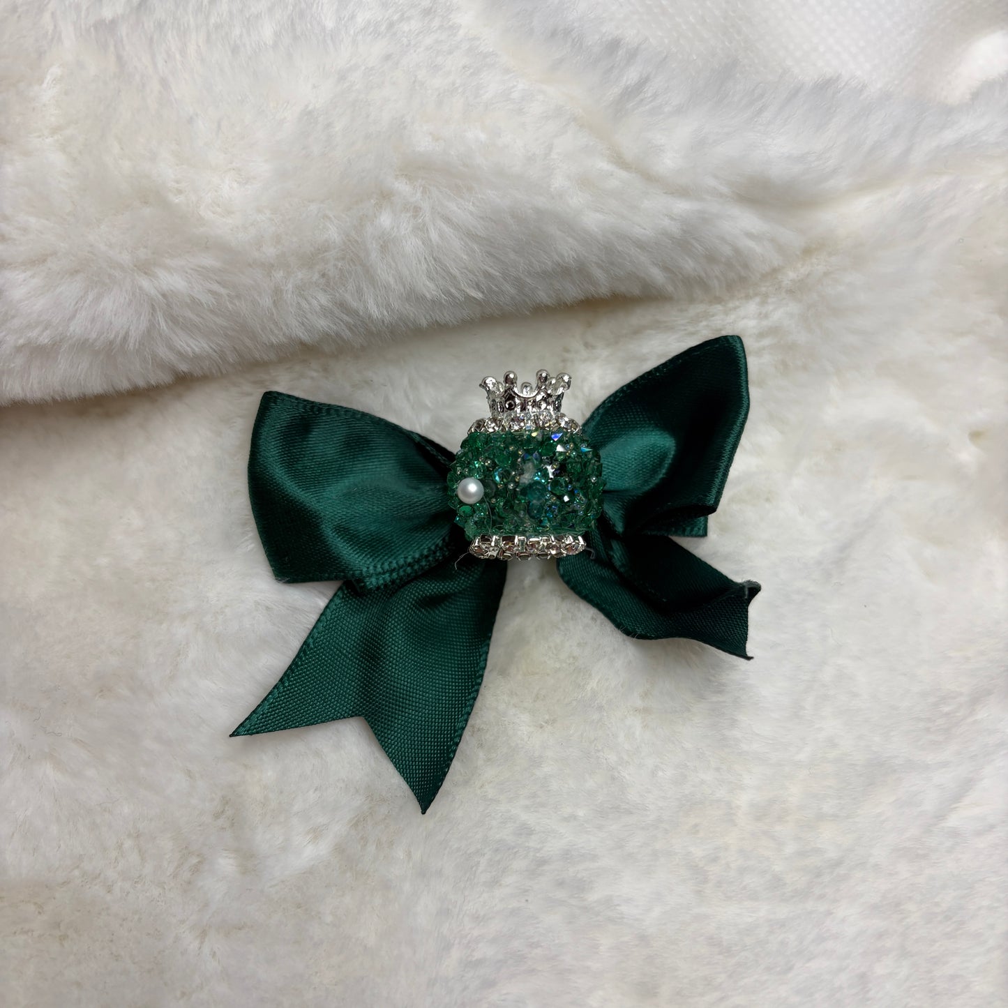 Fancy Bow Bead Heart Gem (1pcs)