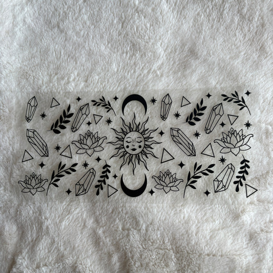 16oz UV DTF Wrap | Ready To Ship | Witchy Pattern