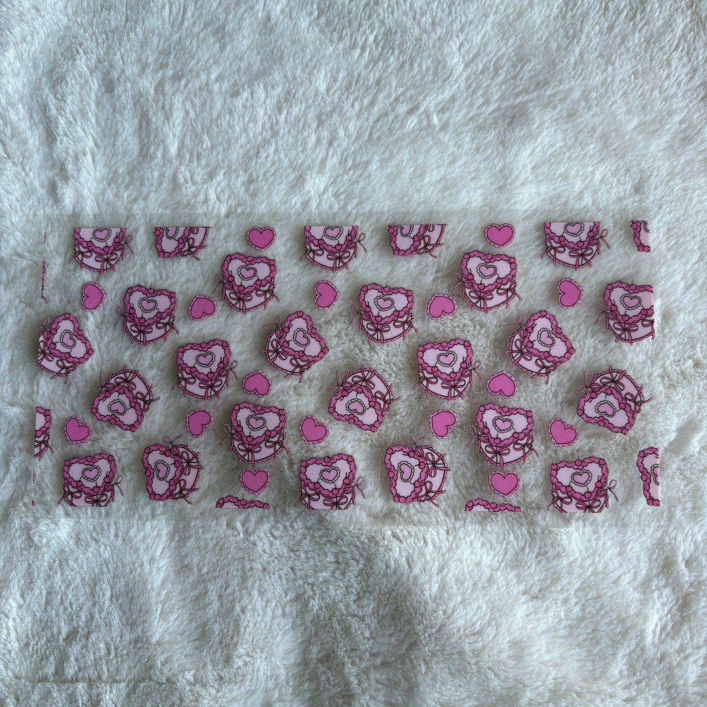 16oz UV DTF Wrap (Double Sided) | Ready To Ship | Coquette Cake Mini
