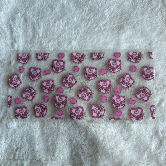 16oz UV DTF Wrap (Double Sided) | Ready To Ship | Coquette Cake Mini