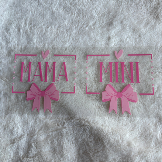 16oz UV DTF Wrap | Ready To Ship | Mama Mini Pink
