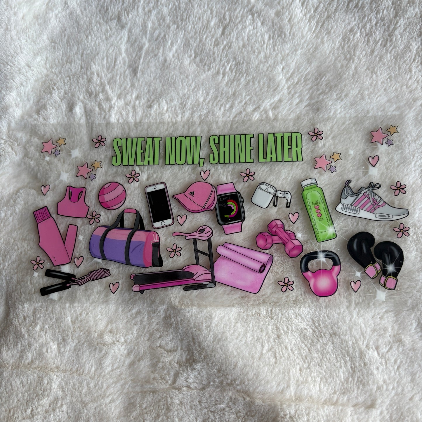 16oz UV DTF Wrap (Double Sided) | Ready To Ship | Gym Girly