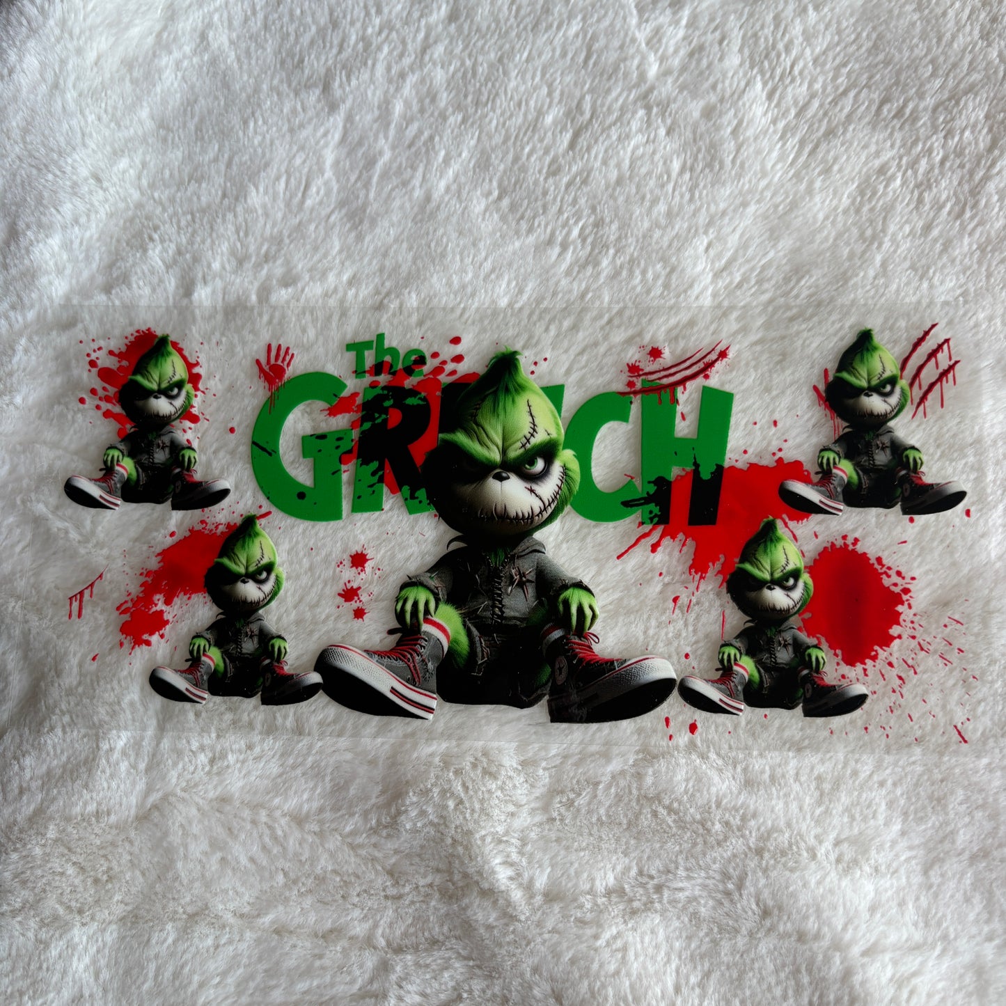 16oz UV DTF Wrap | Ready To Ship | Gr!nch