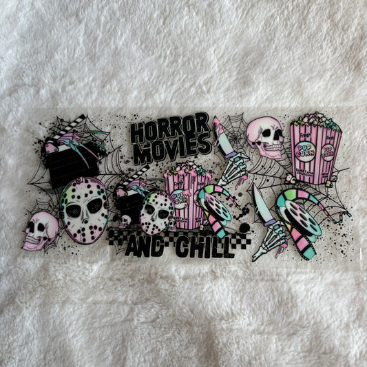 16oz UV DTF Wrap | Ready To Ship | Horror Movies & Chill