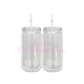 10x 16oz Acrylic Snow Globe Tumblers (Blank)