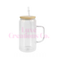 25x 16oz Glass Snow Globe Tumblers (Blank)