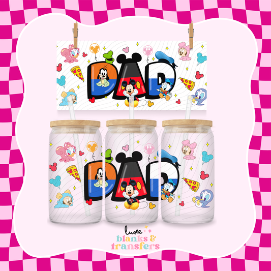 Dad Mouse UV DTF Wrap (#642)