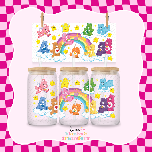 Care Bear Clouds UV DTF Wrap (#647)