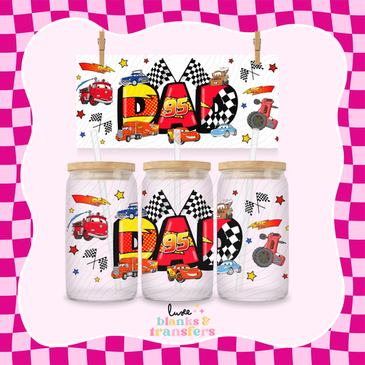 Dad Car Style UV DTF Wrap (#648)