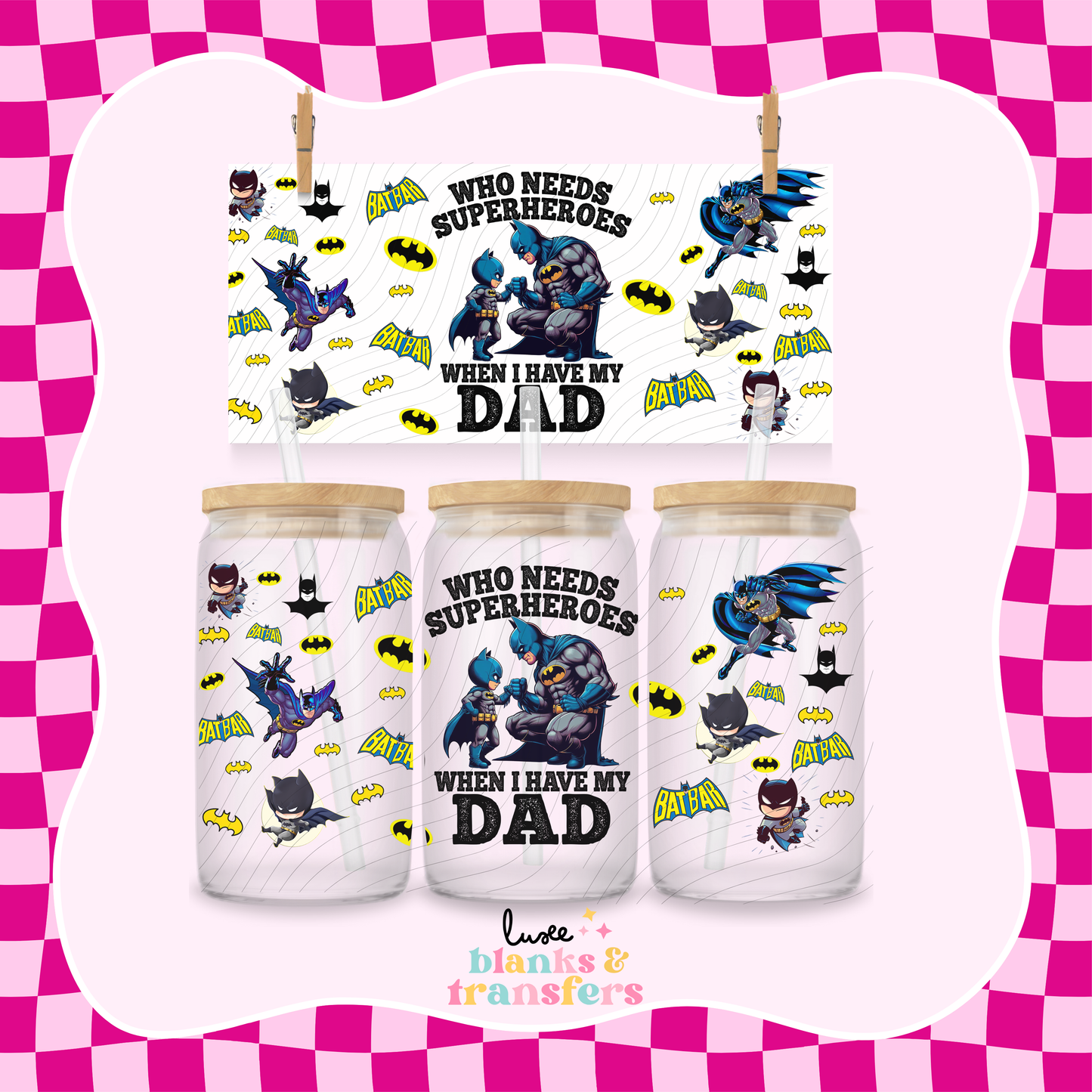Super Dad UV DTF Wrap (#637)