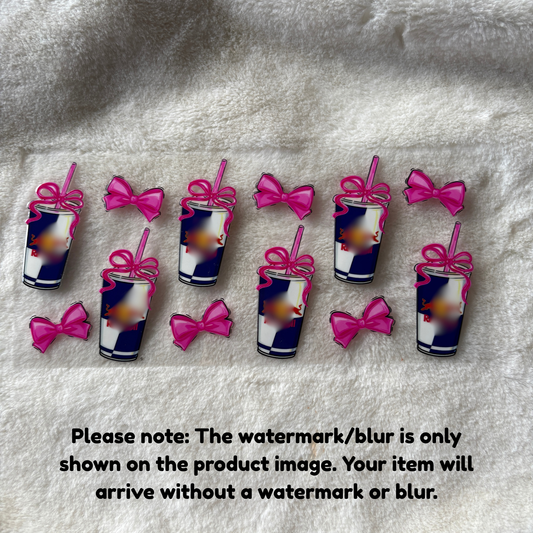 16oz UV DTF Wrap (Double Sided) | Ready To Ship | RB Pink Bows