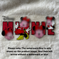 16oz UV DTF Wrap (Double Sided) | Ready To Ship | Mouse Sparkle Word Girl
