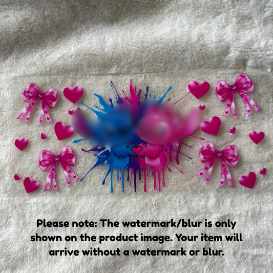 16oz UV DTF Wrap (Double Sided) | Ready To Ship | Blu3 Pink Al13n