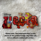 16oz UV DTF Wrap (Double Sided) | Ready To Ship | Tiger Sparkle Orange
