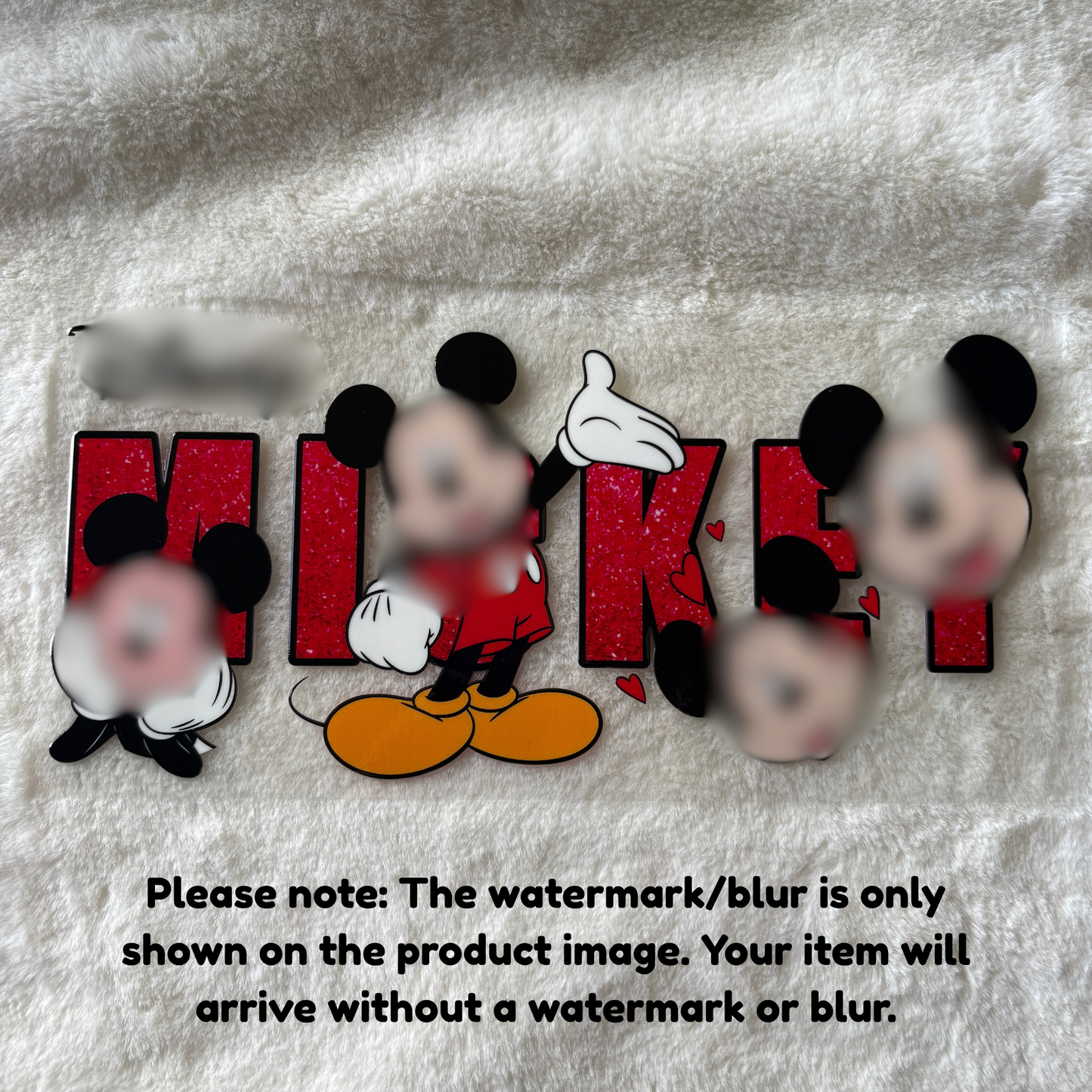 16oz UV DTF Wrap (Double Sided) | Ready To Ship | Mouse Sparkle Word