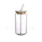 16oz Glass Libbey Bamboo Lid