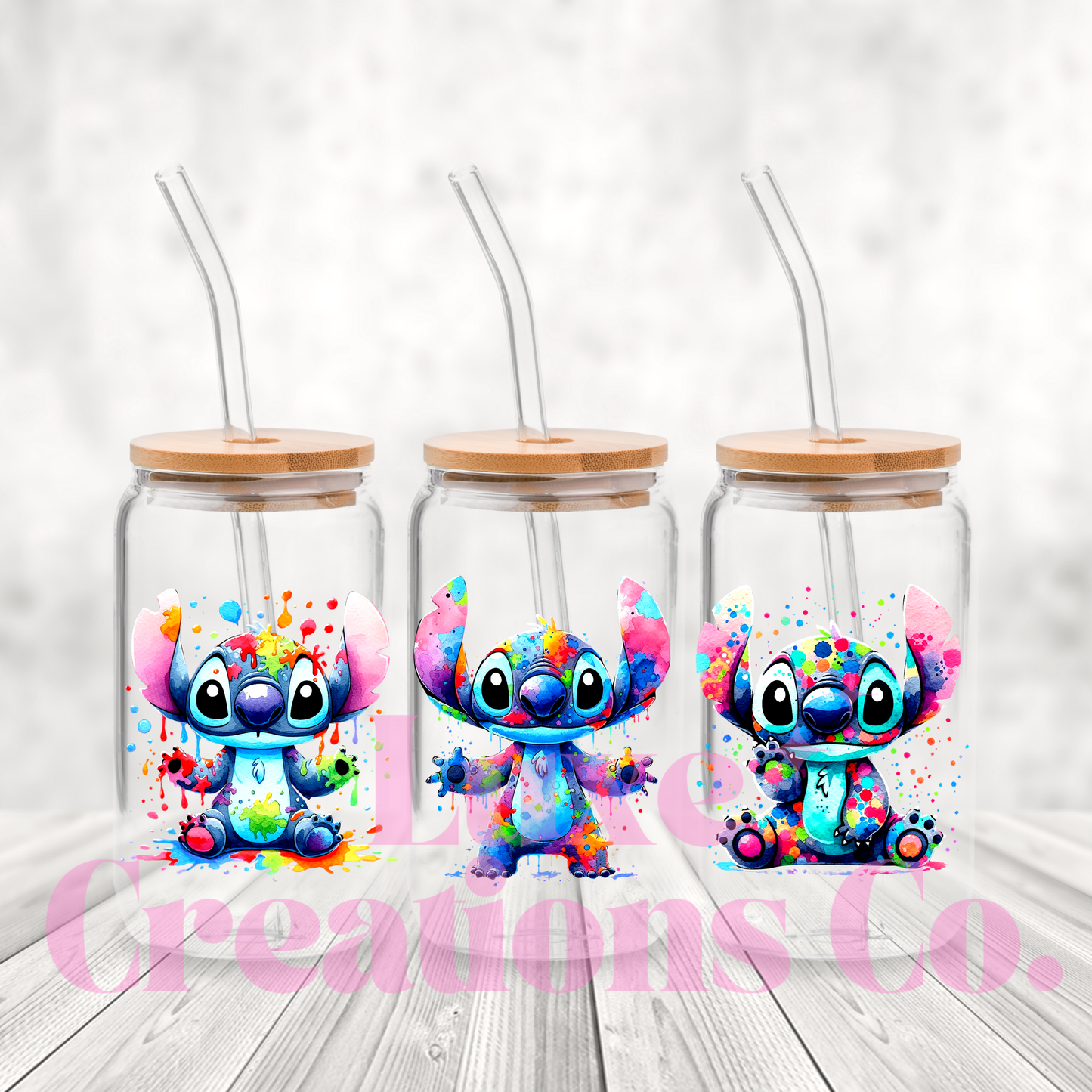 Colour Blue Alien UV DTF Wrap (#589)