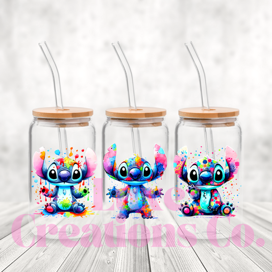 Colour Blue Alien UV DTF Wrap (#589)