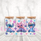 Blue & Pink Alien 2 UV DTF Wrap (#590)