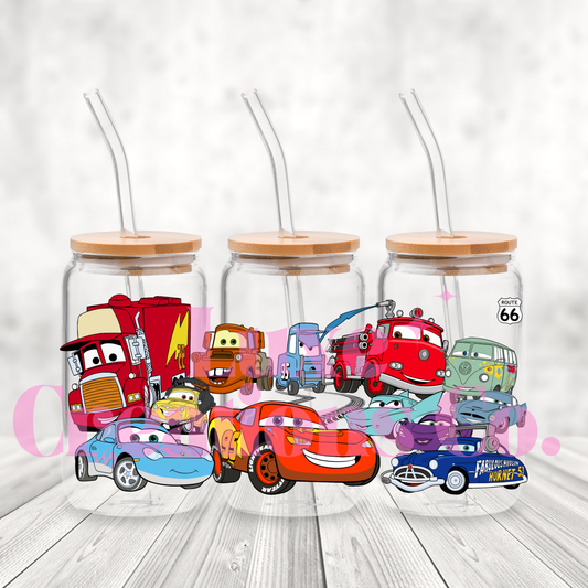 Cartoon Cars UV DTF Wrap (#595)