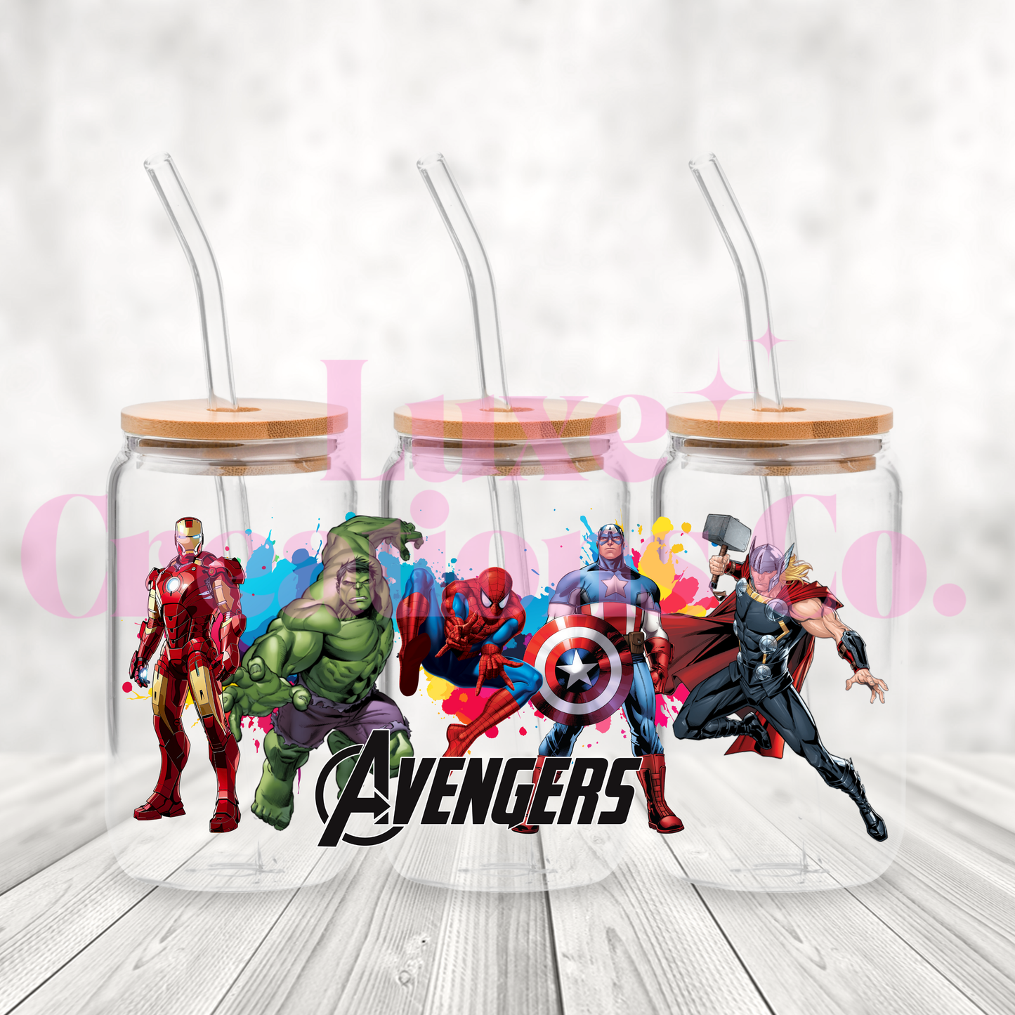 Colour Splash Heroes UV DTF Wrap (#605)
