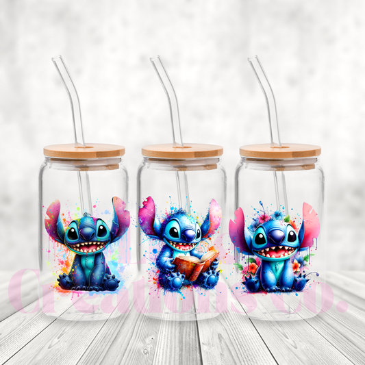 Colour Blue Alien 2 UV DTF Wrap (#615)