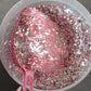 "Light Pink Mirror” Chunky Mix Glitter